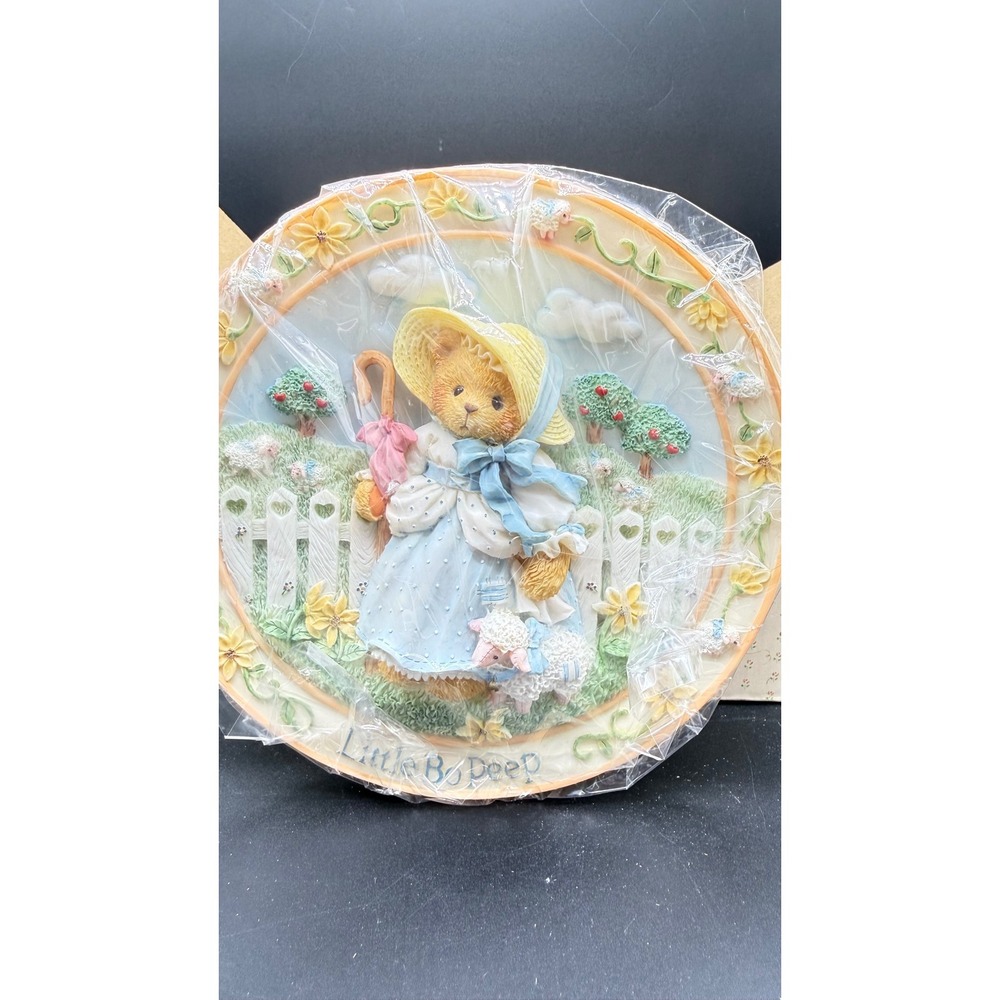 Cherished Teddies Little Bo Peep Nursery Rhymes Plate 164658 Priscilla Hillman